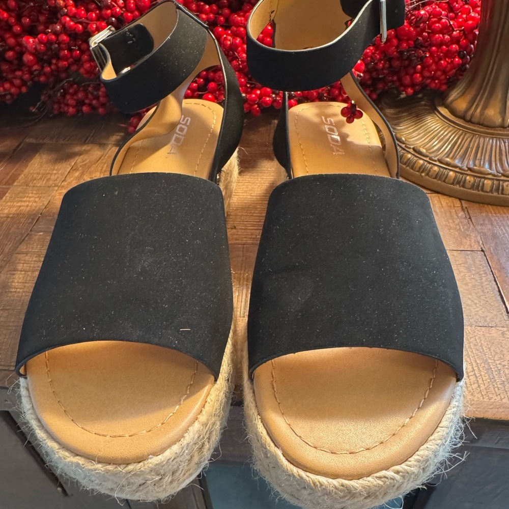 Soda - Topic-S - Espadrilles - Black - Size 8.5 - Picture 5 of 7
